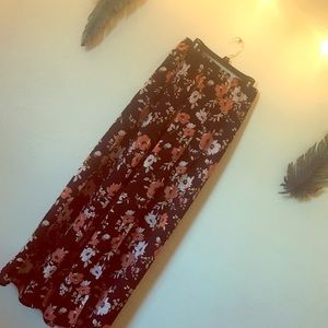 Forever 21 Floral Maxi Skirt